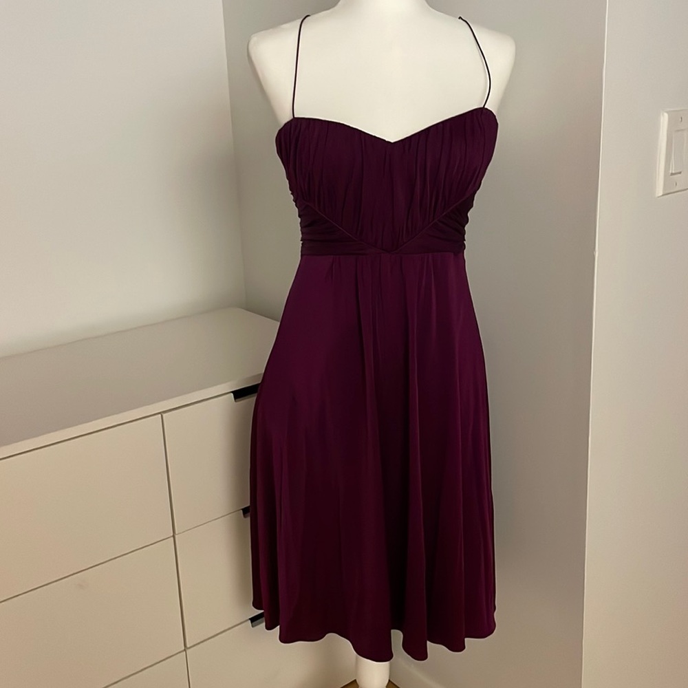 Elie Tahari Silk Empire Waist Dress